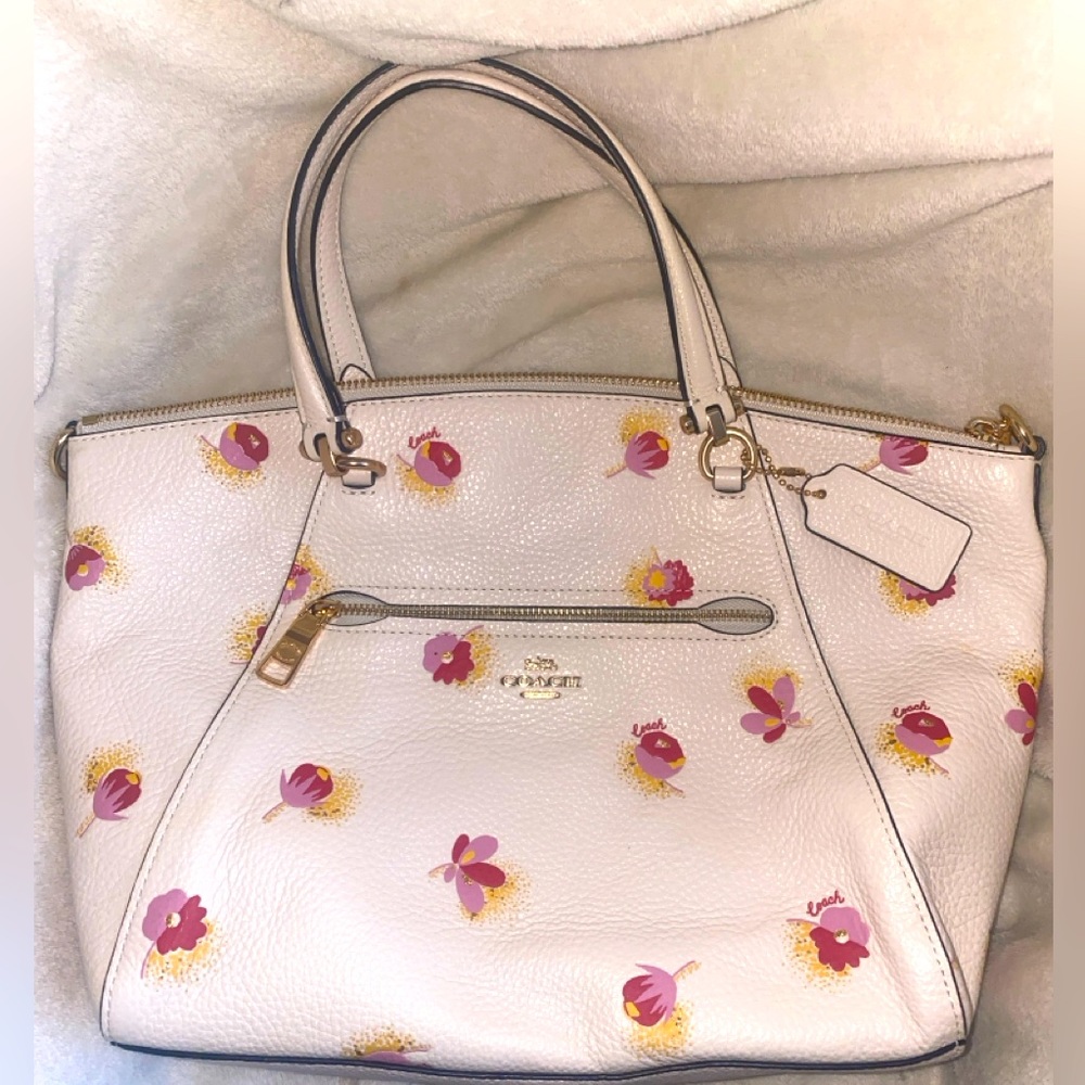 Floral Coach Purse with Strap
